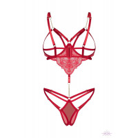 Боді Obsessive Matildea crotchless teddy S/M — Переглянути зображення 3