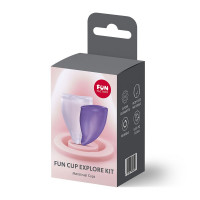 Набір менструальних чаш Fun Factory FUN CUP EXPLORE KIT, 2 шт, Multicolored Violet, об’єми 20 та 30 мл — Переглянути зображення 7