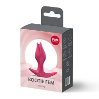 Анальна пробка Fun Factory BOOTIE FEM Raspberry, у вигляді бутона, діаметр 2,9 см, тонкий обмежувач — Переглянути зображення 7