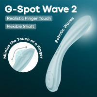 Вібратор Satisfyer G-Spot Wave 2 Ice Blue, імітує доторкання пальця — Переглянути зображення 6