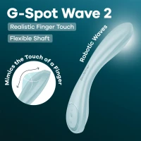 Вибратор Satisfyer G-Spot Wave 2 Ice Blue, имитирует прикосновение пальца — Просмотреть изображение 6