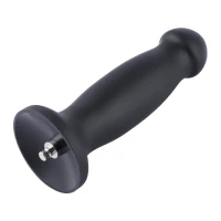 Силиконовый дилдо для секс-машин Hismith 7.2&quot; Black Silicone Anal Dildo, система KlicLok — Просмотреть изображение 7