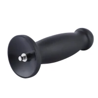 Силиконовый дилдо для секс-машин Hismith 7.2&quot; Black Silicone Anal Dildo, система KlicLok — Просмотреть изображение 8