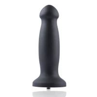 Силиконовый дилдо для секс-машин Hismith 7.2&quot; Black Silicone Anal Dildo, система KlicLok — Просмотреть изображение 1