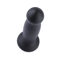 Силіконовий фалоімітатор для секс-машин Hismith 7.2&quot; Black Silicone Anal Dildo, система KlicLok — Переглянути зображення 3