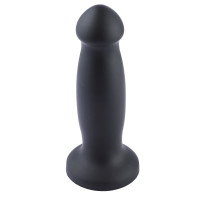 Силіконовий фалоімітатор для секс-машин Hismith 7.2&quot; Black Silicone Anal Dildo, система KlicLok — Переглянути зображення 4