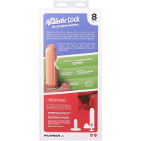 Фаллоимитатор Doc Johnson The Realistic Cock ULTRASKYN - 8 Inch with Balls Caramel — Просмотреть изображение 11