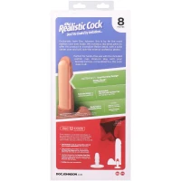 Фаллоимитатор Doc Johnson The Realistic Cock ULTRASKYN - 8 Inch with Balls Caramel — Просмотреть изображение 11