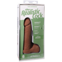 Фаллоимитатор Doc Johnson The Realistic Cock ULTRASKYN - 8 Inch with Balls Caramel — Просмотреть изображение 8