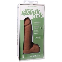 Фаллоимитатор Doc Johnson The Realistic Cock ULTRASKYN - 8 Inch with Balls Caramel — Просмотреть изображение 8