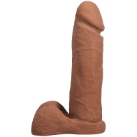 Фаллоимитатор Doc Johnson The Realistic Cock ULTRASKYN - 8 Inch with Balls Caramel — Просмотреть изображение 2