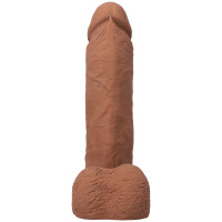 Фаллоимитатор Doc Johnson The Realistic Cock ULTRASKYN - 8 Inch with Balls Caramel — Просмотреть изображение 4