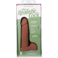 Фаллоимитатор Doc Johnson The Realistic Cock ULTRASKYN - 8 Inch with Balls Caramel — Просмотреть изображение 10