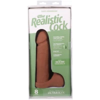 Фаллоимитатор Doc Johnson The Realistic Cock ULTRASKYN - 8 Inch with Balls Caramel — Просмотреть изображение 10