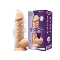 Фалоімітатор з вібрацією SilexD Norman Vibro Flesh (Model 1 size 8,5&quot;) LRS (м'яте паковання!!!) — Переглянути зображення 1