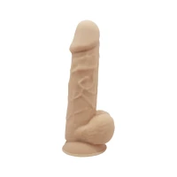 Фалоімітатор з вібрацією SilexD Norman Vibro Flesh (Model 1 size 8,5&quot;) LRS (м'яте паковання!!!) — Переглянути зображення 6