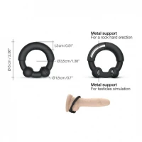 Ерекційне кільце з металевими вставками Dorcel STRONGER RING — Переглянути зображення 4