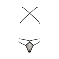 Боді монокіні з декольте Passion ERZA BODY XXL/XXXL, black — Просмотреть изображение 4