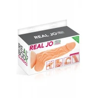 Фалоімітатор із рухомою крайньою плоттю Real Body — Real JO, діаметр 4 см, TPE — Переглянути зображення 3