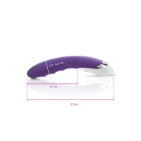 Потужний вібратор Mystim Sassy Simon Purple з двома моторами і стимулюючим рельєфом — Переглянути зображення 3
