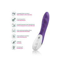 Мощный вибратор Mystim Sassy Simon Purple с двумя моторами и стимулирующим рельефом — Просмотреть изображение 7
