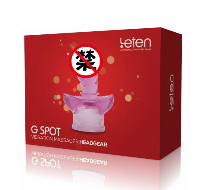Насадка для вибромассажера Leten G SPOT HEADGEAR - 5 (40 x 92 мм)