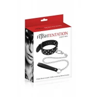 Нашийник з повідцем Fetish Tentation Rivets and Leash — Переглянути зображення 2