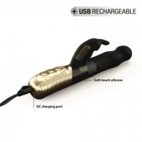 Вібратор-кролик Dorcel Baby Rabbit Gold 2.0 з перлинним масажем і головкою, що обертається — Переглянути зображення 5