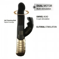 Вібратор-кролик Dorcel Baby Rabbit Gold 2.0 з перлинним масажем і головкою, що обертається — Переглянути зображення 3