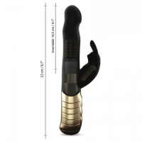 Вібратор-кролик Dorcel Baby Rabbit Gold 2.0 з перлинним масажем і головкою, що обертається — Переглянути зображення 6