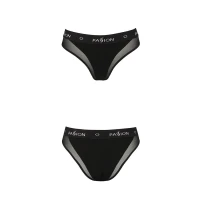 Трусики з прозорою вставкою Passion PS002 PANTIES L, black — Переглянути зображення 5