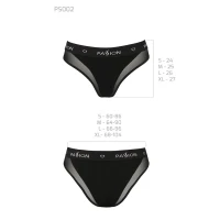 Трусики з прозорою вставкою Passion PS002 PANTIES L, black — Переглянути зображення 6