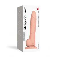 Реалістичний фалоімітатор Strap-On-Me SOFT REALISTIC DILDO Vanilla - Size M — Переглянути зображення 3
