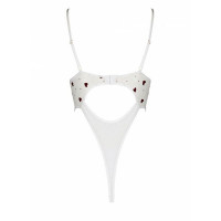 Эротическое боди с рисунком Passion LOVELIA BODY S/M, white