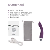 Вібратор для точки G з інтелектуальним режимом Svakom Amy Violet — Переглянути зображення 7