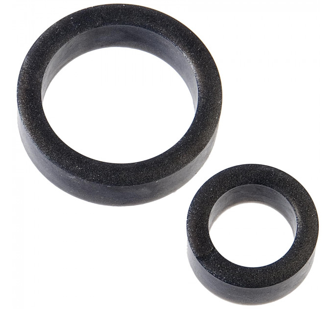Набір ерекційних кілець Doc Johnson Platinum Premium Silicone — The C-Rings — Charcoal