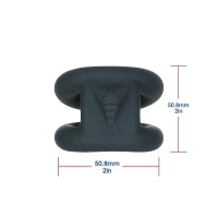 Подвійне ерекційне кільце LUX Active – Tug – Versatile Silicone Cock Ring — Переглянути зображення 2
