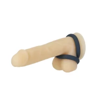 Подвійне ерекційне кільце LUX Active – Tug – Versatile Silicone Cock Ring — Переглянути зображення 4