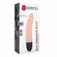 Вібратор Dorcel Real Vibration S Flesh 2.0, діаметр 3,7см, перезаряджається, для точки G — Переглянути зображення 6