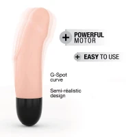 Вібратор Dorcel Real Vibration S Flesh 2.0, діаметр 3,7см, перезаряджається, для точки G — Переглянути зображення 2