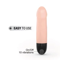 Вібратор Dorcel Real Vibration S Flesh 2.0, діаметр 3,7см, перезаряджається, для точки G — Переглянути зображення 3
