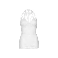 Ажурна сукня-сітка Leg Avenue Lace mini dress with cut-outs White, One size — Переглянути зображення 7