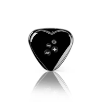 Вібратор для клітора з електростимуляцією Mystim Heart's Desire Black Edition — Переглянути зображення 4