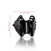 Вібратор для клітора з електростимуляцією Mystim Heart's Desire Black Edition — Переглянути зображення 10