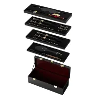 Розкішний набір для BDSM Zalo Bondage Play Kit, 10 аксесуарів у кейсі, шкіра, кристал Swarovski — Просмотреть изображение 2