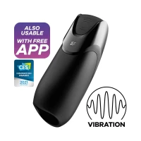 Смарт-мастурбатор з вібрацією Satisfyer Men Vibration+, 2 мотори, 14 режимів, водонепроникний — Переглянути зображення 1