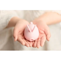 Вакуумний кліторальний стимулятор з вібрацією KISTOY Too Simple Pink — Переглянути зображення 7