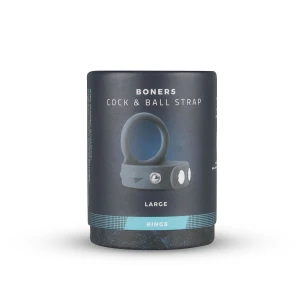 Подвійне ерекційне кільце Boners Cock & Ball Strap L, регулювання діаметра, 3,5–6 см