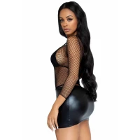 Сітчастий топ Leg Avenue Long Sleeves T-Shiets Black, One Size — Переглянути зображення 4