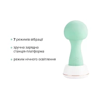Вібромасажер Otouch MUSHROOM Teal, 7 режимів, функція нічника, технологія «старт-стоп» — Просмотреть изображение 4